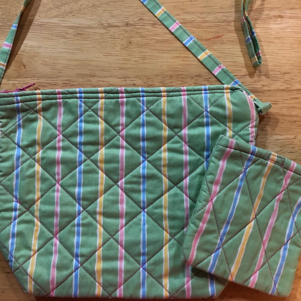 Handcrafted Quilted Purse and Coin Purse Set